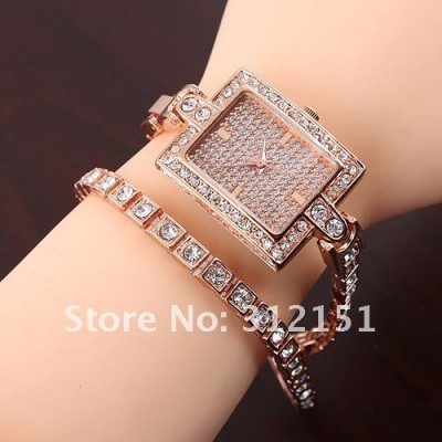 White Collar Style ROse Gold WeddinG Watches For Women (1)